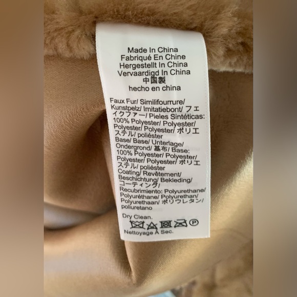 J. Crew Soft Brown Faux Fur Coat NWT - L - Picture 7 of 11